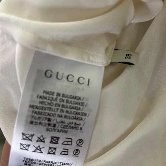 Gucci button down silk blouse - Picture 6 of 10